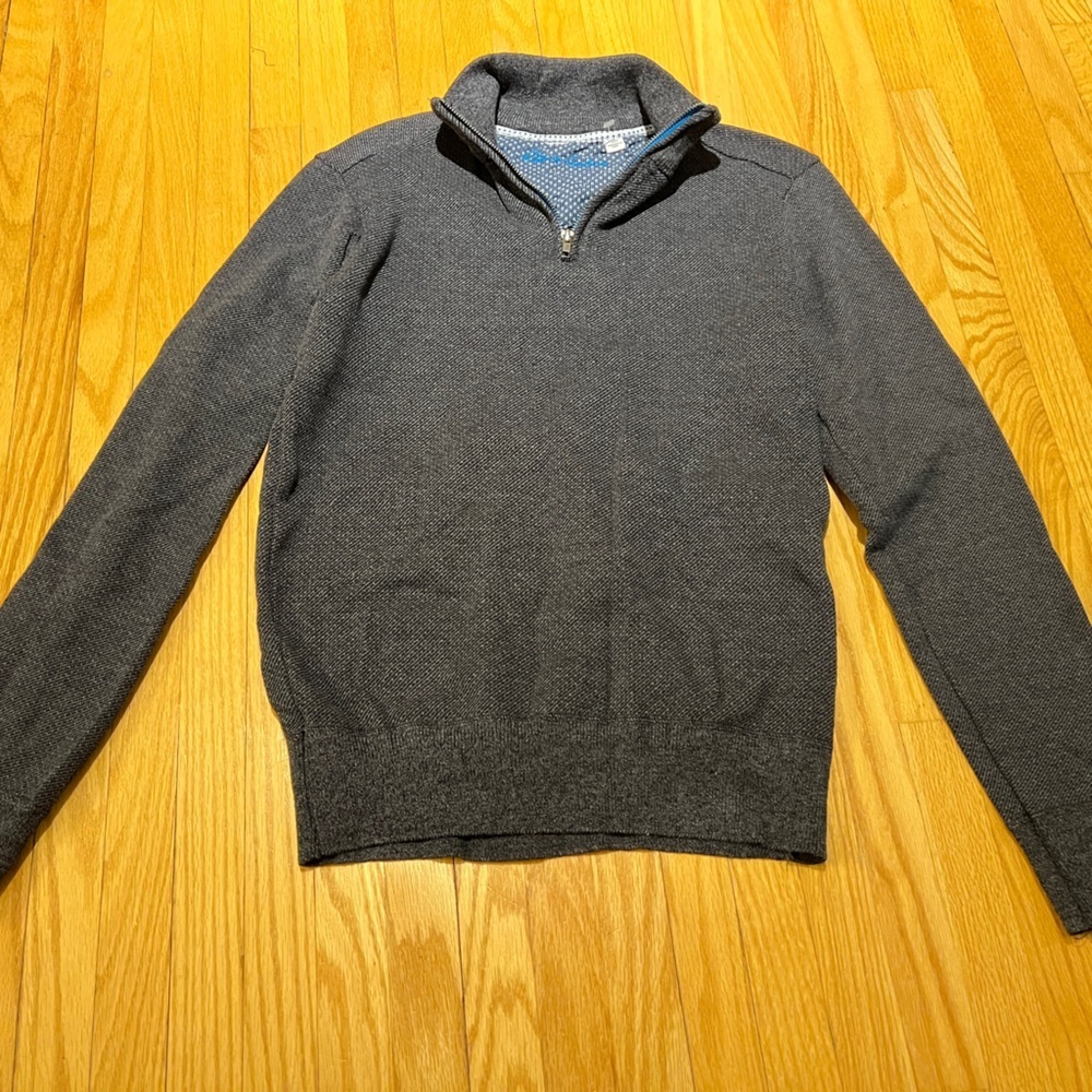 Robert Graham Charcoal Zip-Up Sweater